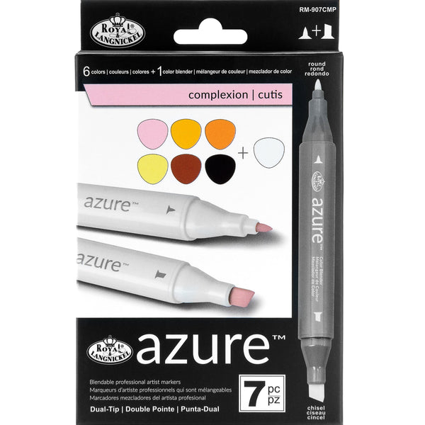 royal and langnickel RM-907CMP | Azure™ 7pc Complexion Color Marker Set