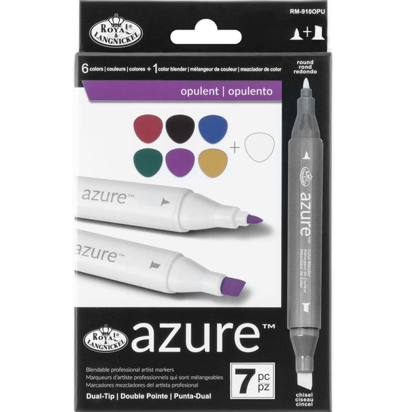 royal and langnickel RM-910OPU | Azure™ 7pc Opulent Color Marker Set