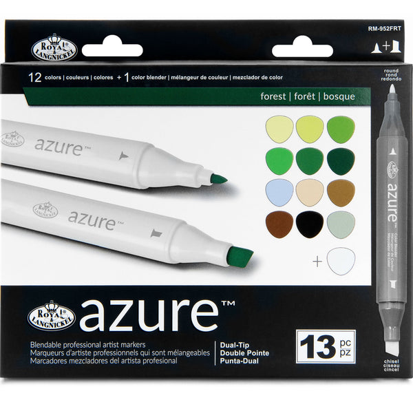 royal and langnickel RM-952FRT | Azure™ 13pc Forest Color Marker Set