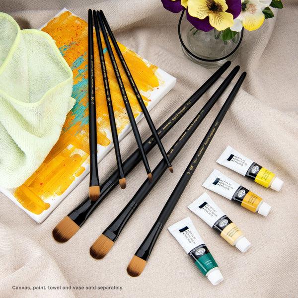 Royal And Langnickel RMAJ-403 | Majestic™ 7pc Long Handle Acrylic & Oil Filbert Brush Set