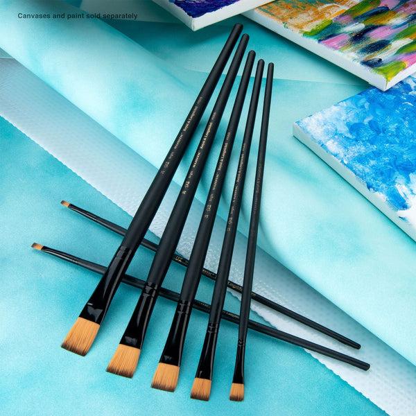 Royal And Langnickel RMAJ-405 | Majestic™ 7pc Long Handle Acrylic & Oil Bright Brush Set