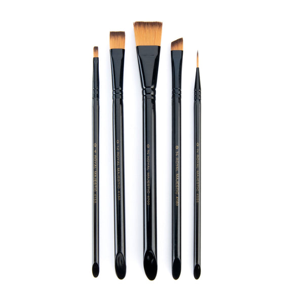 Royal And Langnickel RMAJ-5 | Majestic™ 5pc Standard Handle Variety Brush Set