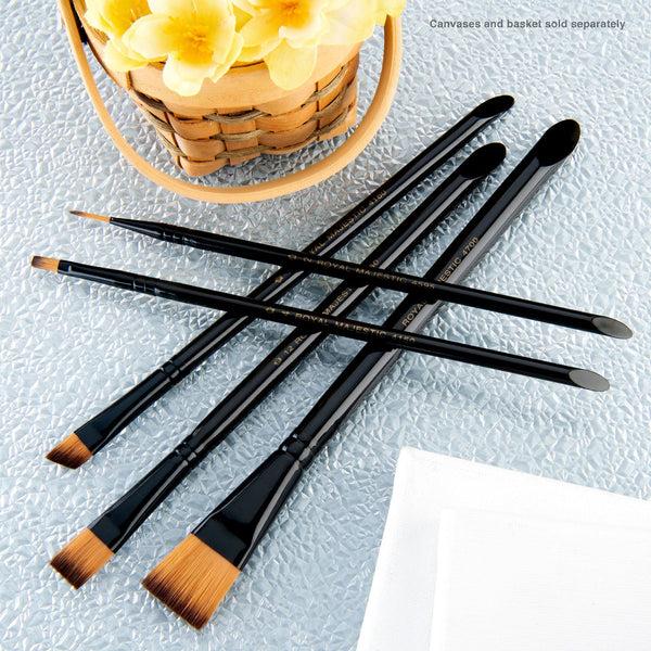 Royal And Langnickel RMAJ-5 | Majestic™ 5pc Standard Handle Variety Brush Set