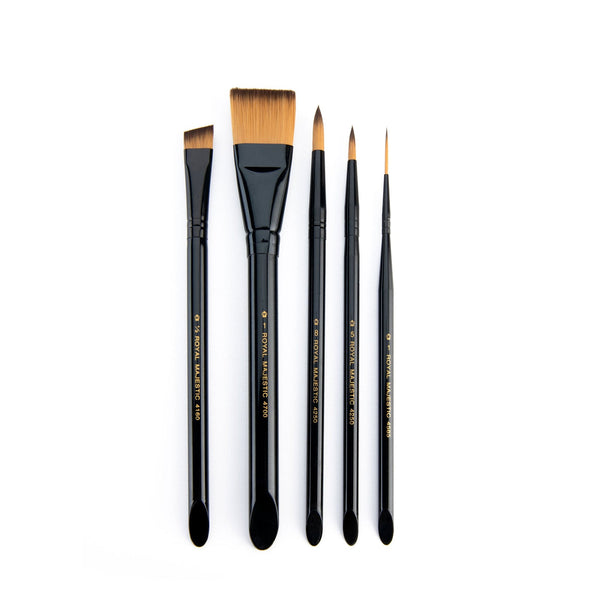 Royal And Langnickel RMAJ-WATER | Majestic™ Standard Handle 4pc Watercolor Brush Set
