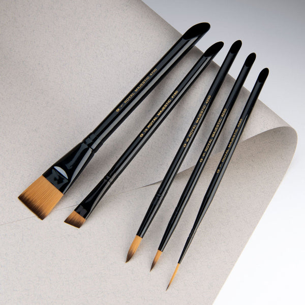 Royal And Langnickel RMAJ-WATER | Majestic™ Standard Handle 4pc Watercolor Brush Set
