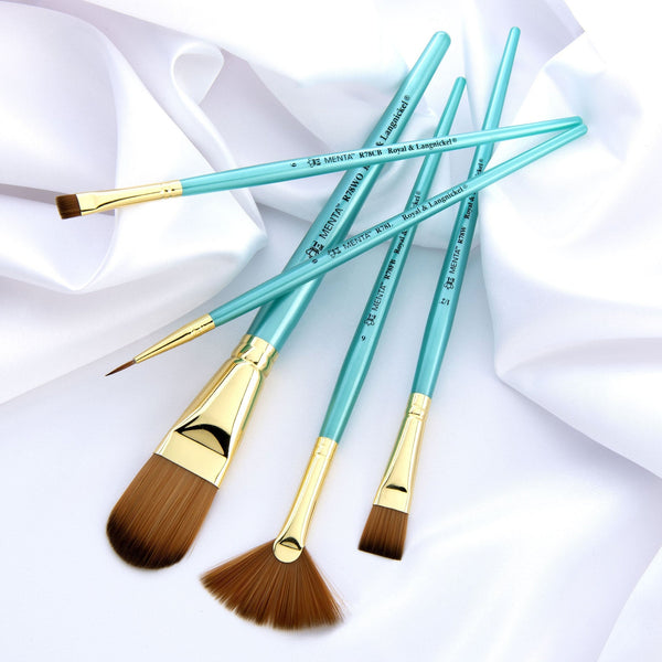 Royal And Langnickel RMEN-SET781 | Menta™ 5pc Synthetic Sable Variety Acrylic Brush Set 781