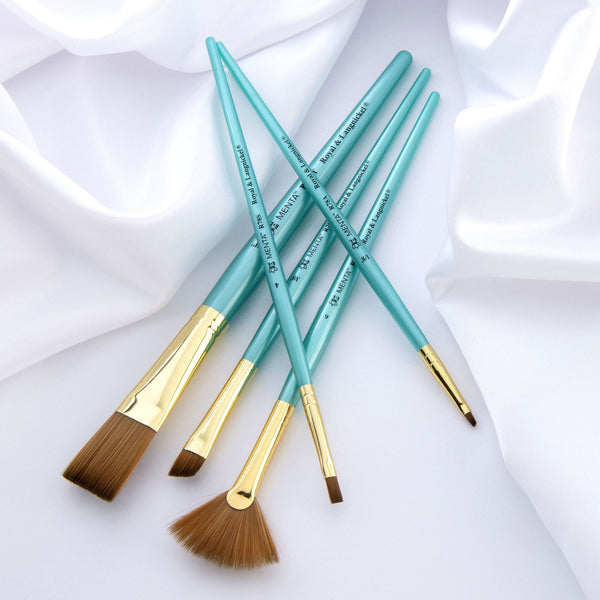 Royal And Langnickel RMEN-SET783 | Menta™ 5pc Synthetic Sable Variety Acrylic Brush Set 783