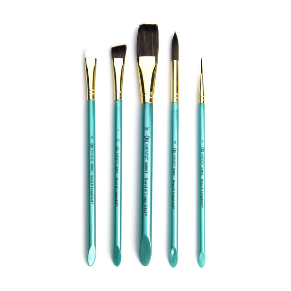 Royal And Langnickel RMEN-SET881 | Menta™ 5pc Synthetic Squirrel Variety Watercolor Brush Set 881