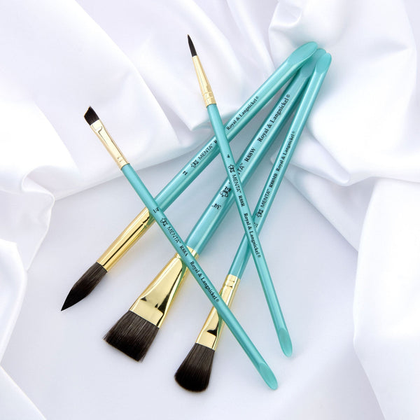 Royal And Langnickel RMEN-SET882 | Menta™ 5pc Synthetic Squirrel Variety Watercolor Brush Set 882