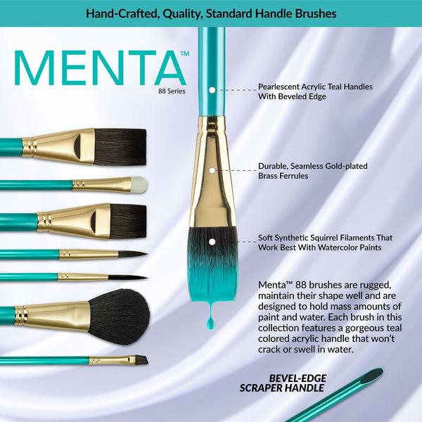 Royal And Langnickel RMEN-SET882 | Menta™ 5pc Synthetic Squirrel Variety Watercolor Brush Set 882