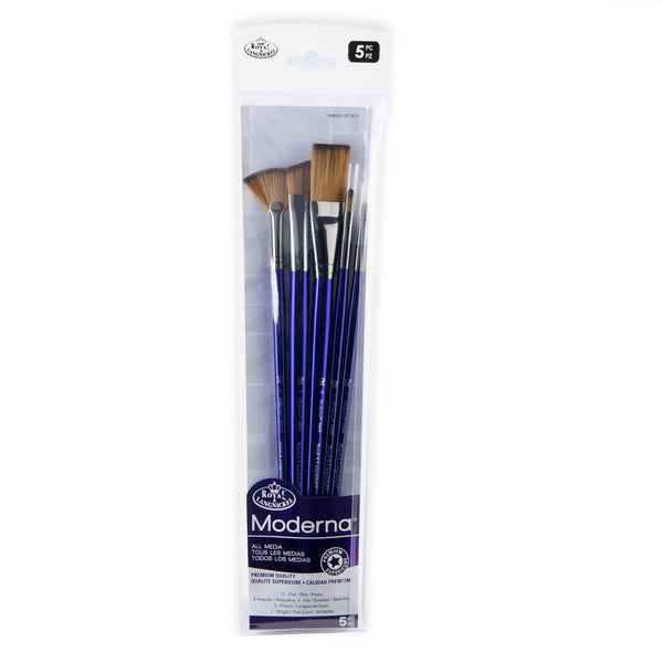 royal and langnickel RMOD-SET471 | Moderna™ 5pc All Media Variety Brush Set 471