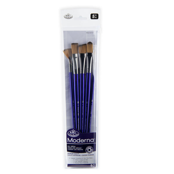 royal and langnickel RMOD-SET472 | Moderna™ 5pc All Media Variety Brush Set 472