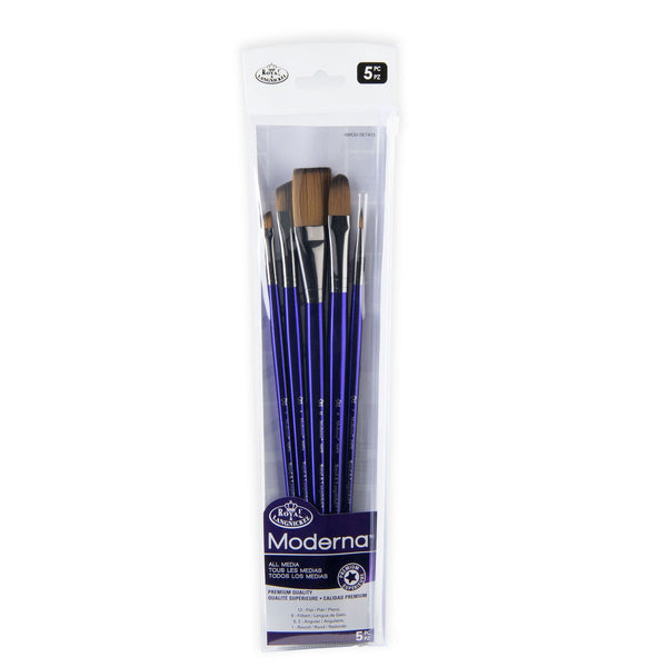 royal and langnickel RMOD-SET473 | Moderna™ 5pc All Media Variety Brush Set 473