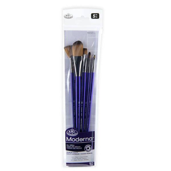 royal and langnickel RMOD-SET474 | Moderna™ 5pc All Media Variety Brush Set 474