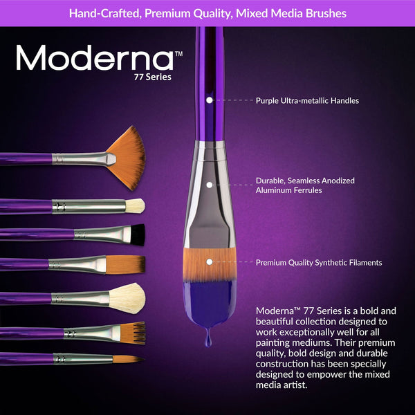 Royal And Langnickel RMOD-SET771 | Moderna™ 5pc All Media Variety Brush Set 771