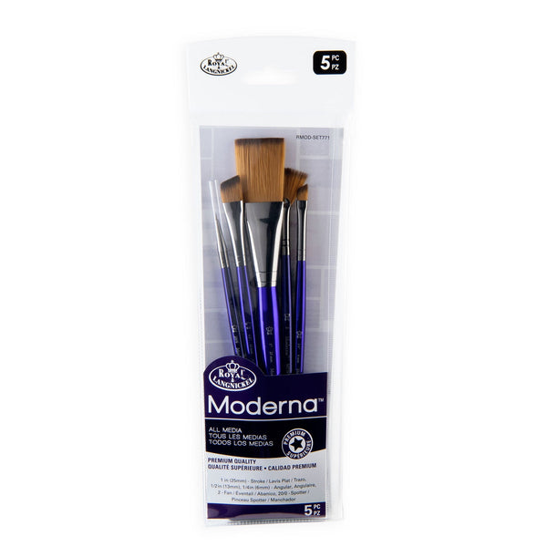 royal and langnickel RMOD-SET771 | Moderna™ 5pc All Media Variety Brush Set 771