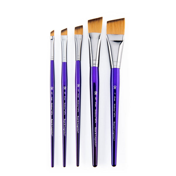Royal And Langnickel RMOD-SET775 | Moderna™ 5pc All Media Angular Brush Set 775