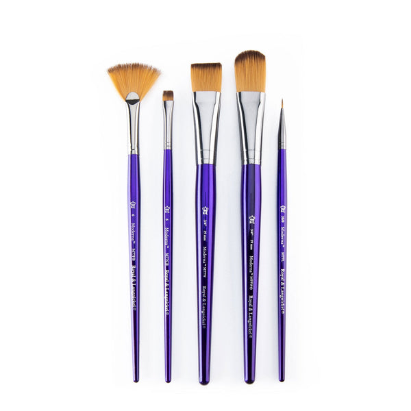 Royal And Langnickel RMOD-SET776 | Moderna™ 5pc All Media Variety Brush Set 776