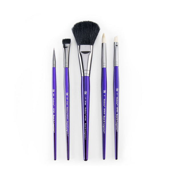Royal And Langnickel RMOD-SET782 | Moderna™ 5pc All Media Variety Brush Set 782