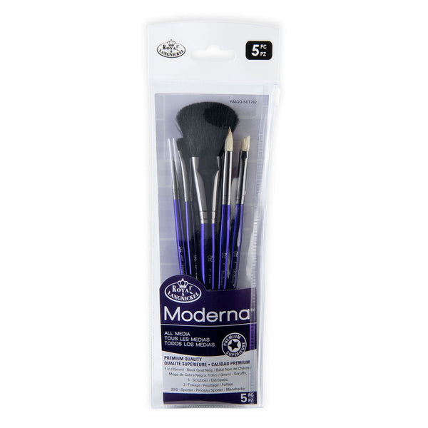 royal and langnickel RMOD-SET782 | Moderna™ 5pc All Media Variety Brush Set 782