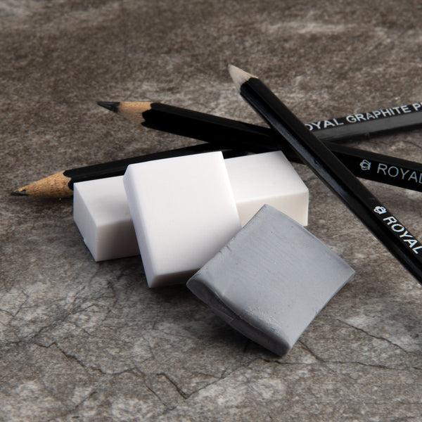 Royal And Langnickel RD98 | 3pc Assorted Erasers