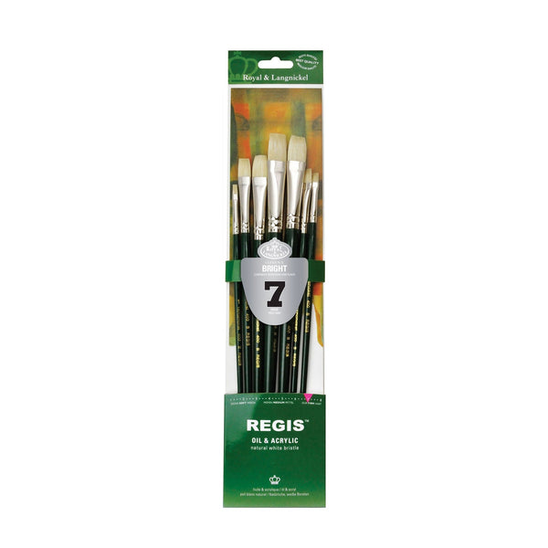 royal and langnickel RSET-400B | Regis™ 7pc Oil & Acrylic Bright Brush Set