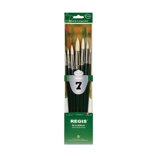 royal and langnickel RSET-400R | Regis™ 7pc Oil & Acrylic Round Brush Set