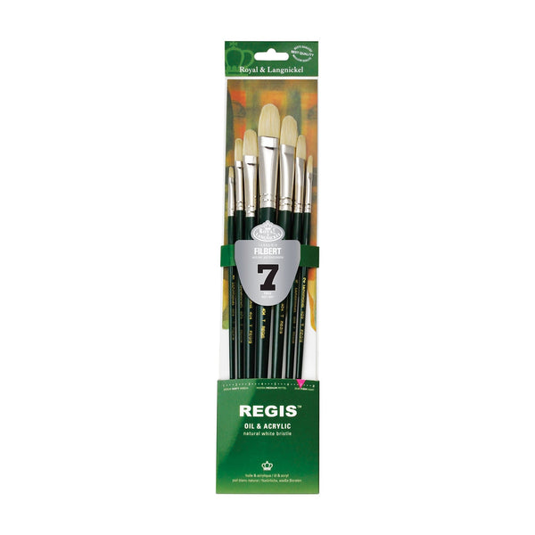 royal and langnickel RSET-404T | Regis™ 7pc Oil & Acrylic Filbert Brush Set