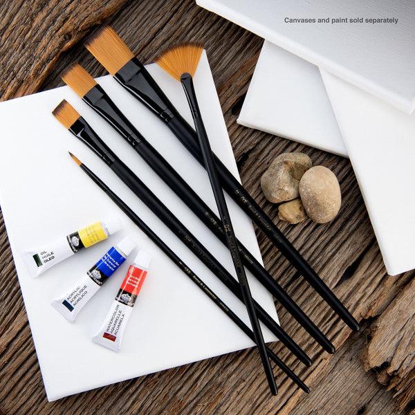 Royal And Langnickel RSET-4301 | Essentials™ 5pc Gold Taklon Variety Brush Set 4301