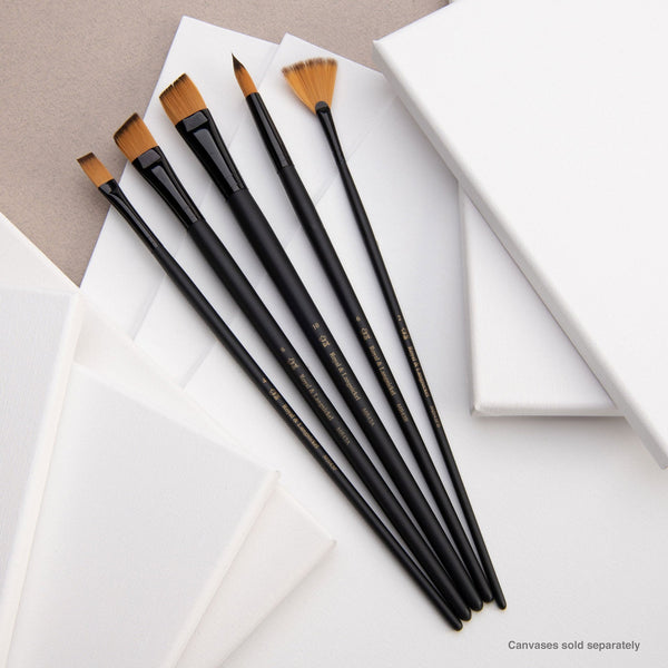 Royal And Langnickel RSET-4302 | Essentials™ 5pc Gold Taklon Variety Brush Set 4302