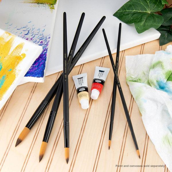 Royal And Langnickel RSET-4305 | Essentials™ 5pc Gold Taklon Variety Brush Set 4305