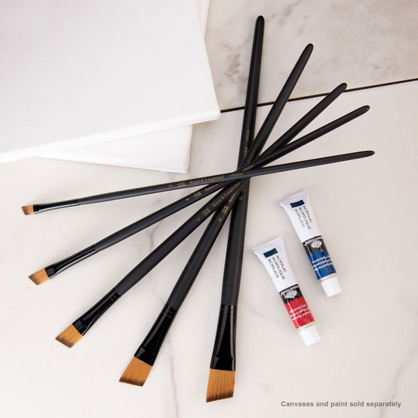 Royal And Langnickel RSET-4308 | Essentials™ 5pc Gold Taklon Variety Brush Set 4308