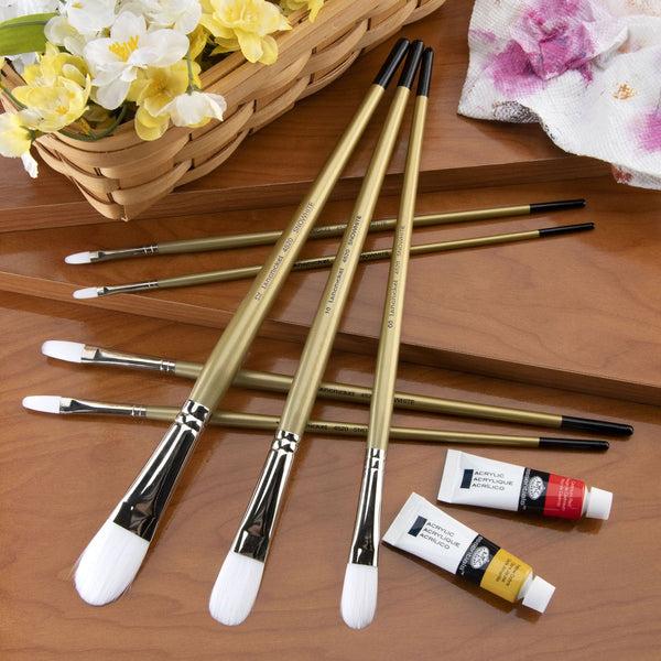 Royal And Langnickel RSET-4500 | Snowhite™ 7pc Oil & Acrylic Round Brush Set