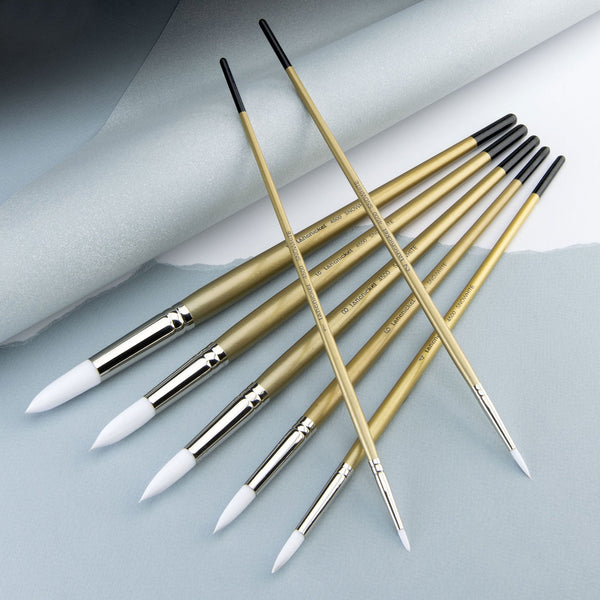 Royal And Langnickel RSET-4520 | Snowhite™ 7pc Oil & Acrylic Filbert Brush Set