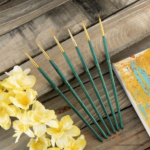 Royal And Langnickel RSET-9139 | 6pc Golden Taklon Variety Brush Set