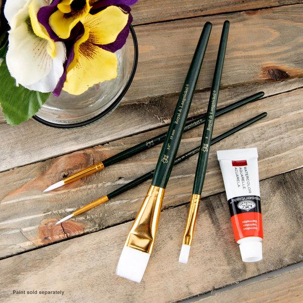 Royal And Langnickel RSET-9142 | 4pc White Taklon Variety Brush Set