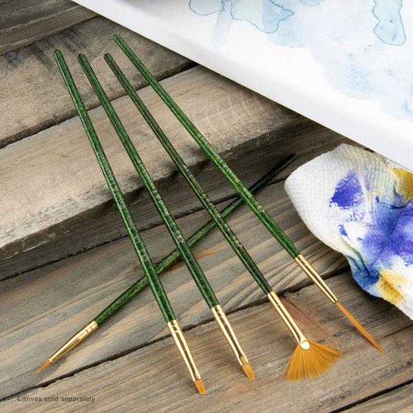 Royal And Langnickel RSET-9146 | 5pc Golden Taklon Variety Brush Set