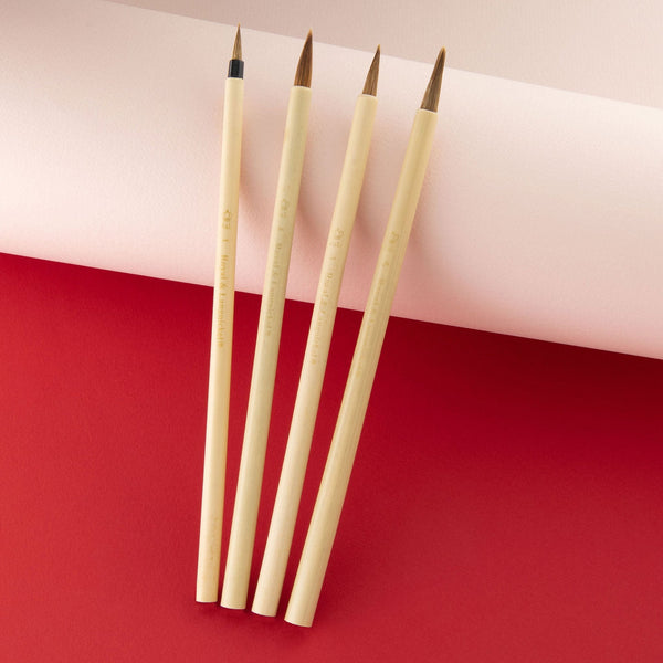 Royal And Langnickel RSET-9149 | 4pc Camel Hair Bamboo Brush Set