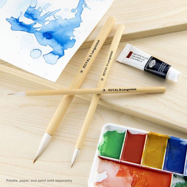 Royal And Langnickel RSET-9150 | 3pc White Camel Hair Bamboo Brush Set