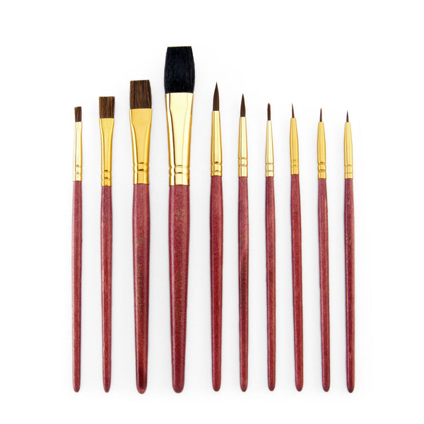 Royal And Langnickel RSET-9152 | 10pc Camel Hair Variety Brush Set