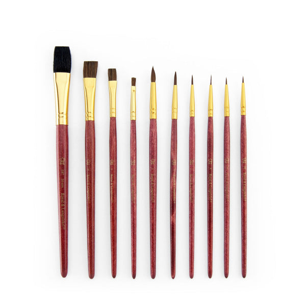 Royal And Langnickel RSET-9153 | 10pc Camel Hair Variety Brush Set