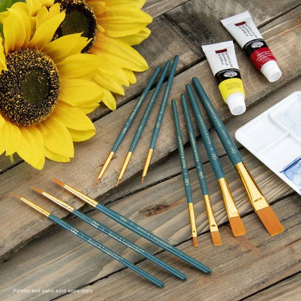 Royal And Langnickel RSET-9156 | 10pc Golden Taklon Variety Brush Set