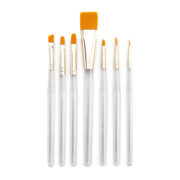 Royal And Langnickel RSET-9157 | 7pc Golden Taklon Variety Brush Set