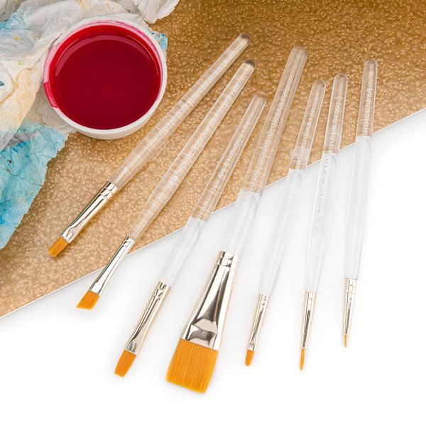 Royal And Langnickel RSET-9157 | 7pc Golden Taklon Variety Brush Set