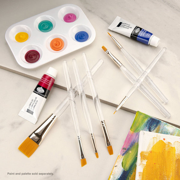 Royal And Langnickel RSET-9157 | 7pc Golden Taklon Variety Brush Set