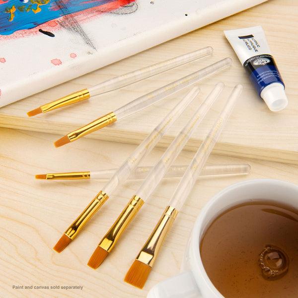 Royal And Langnickel RSET-9159 | 6pc Golden Taklon Shader Brush Set