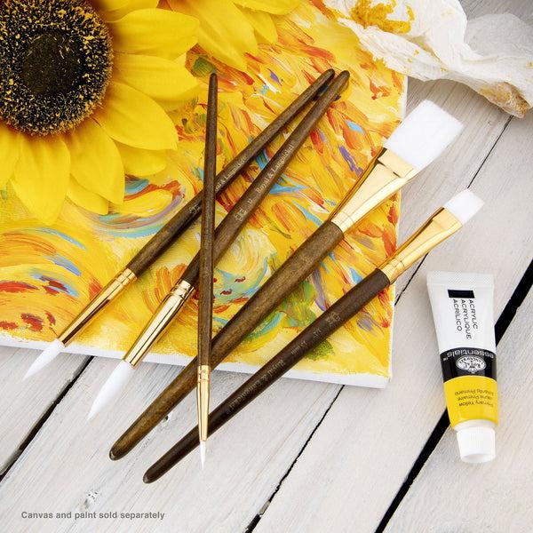 Royal And Langnickel RSET-9163 | 5pc White Taklon Variety Brush Set