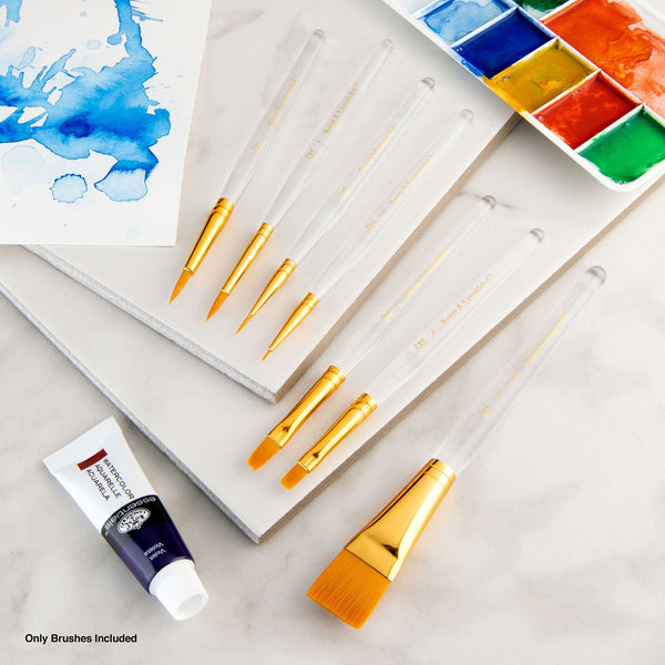 Royal And Langnickel RSET-9170 | 7pc Golden Taklon Variety Brush Set