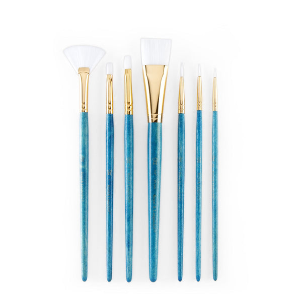 Royal And Langnickel RSET-9181 | 7pc White Taklon Variety Brush Set