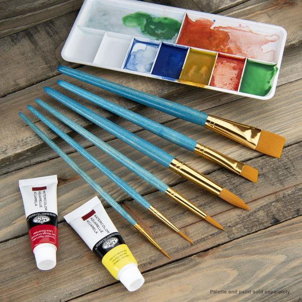Royal And Langnickel RSET-9182 | 6pc Golden Taklon Variety Brush Set